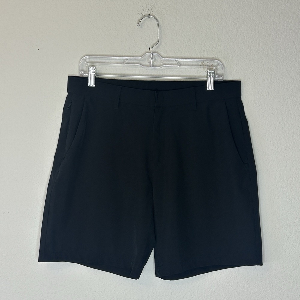 Fabletics Men's The Only Shorts Black Size M Golf Chino 8" Inseam